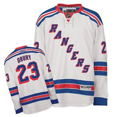 RBK hockey jerseys NY Rangers 23# DRURY white jerseys