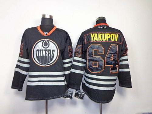 NHL Jerseys Edmonton Oilers #64 Yakupov black Jerseys