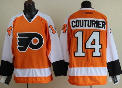 Philadelphia Flyers 14 Sean Couturier Orange NHL Jerseys