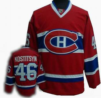 Hockey Montreal Canadiens #46 Andrei Kostitsyn Red Jersey