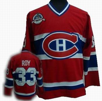 Hockey Montreal Canadiens #33 Patrick Roy MitchellAndNess Red CCM Jersey