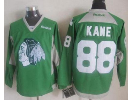 Chicago Blackhawks #88 Patrick Kane Green Practice Stitched NHL Jersey