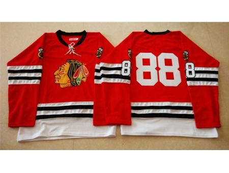 Chicago Blackhawks #88 Patrick Kane Red Mitchell And Ness 1960-61 Stitched NHL Jersey