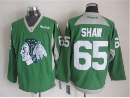 NHL Chicago Blackhawks 65 Andrew Shaw green jerseys