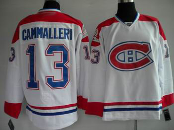 hockey Montreal Canadiens #13 Michael Cammalleri Stitched Replithentic white Jersey