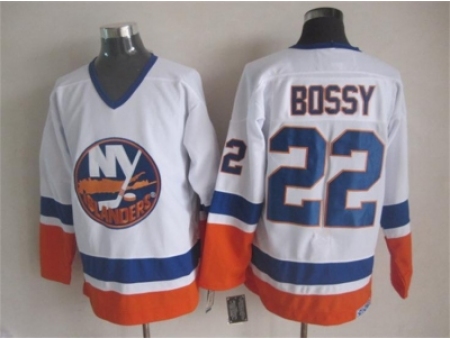 NHL New York Islanders 22 Mike Bossy white jerseys