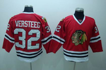 RBK Chicago Blackhawks #32 VERSTEEG jersey red