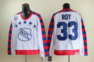 Montreal Canadiens #33 Patrick Roy all star 75th Anniversary white CCM Jersey