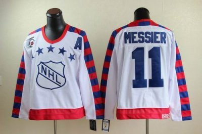 New York Rangers #11 Mark Messier all star 75th Anniversary white CCM Jersey