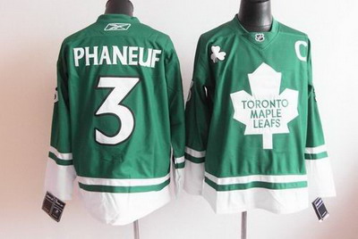 Toronto Maple Leafs #3 Phaneuf green C patch jerseys