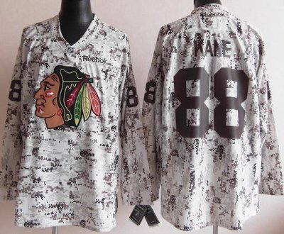 Chicago Blackhawks 88 Patrick Kane White Camo NHL Jerseys