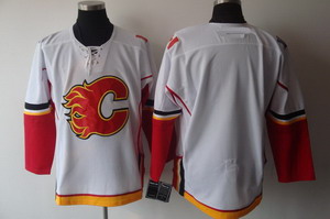 2011 Calgary Flames  Blank white Jerseys