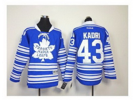 Youth NHL Jerseys Toronto Maple Leafs #43 kadri blue[2014 winter classic]