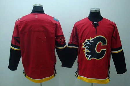 Calgary Flames blank red jerseys