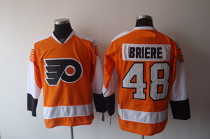 Philadelphia Flyers 48 Danny Briere Orange Ice Hockey Jersey