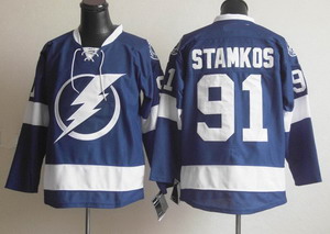 Tampa Bay Lightning 91 stamkos blue Jerseys