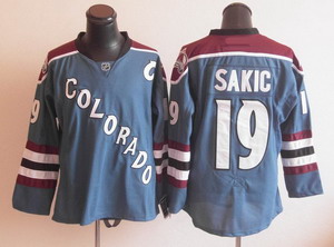 Colorado Avalanche 19 Joe Sakic Blue Jersey