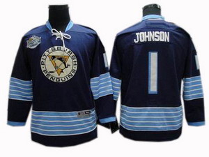 Pittsburgh Penguins 1 Brent Johnson 2011 Winter Classic Jersey Dark Blue