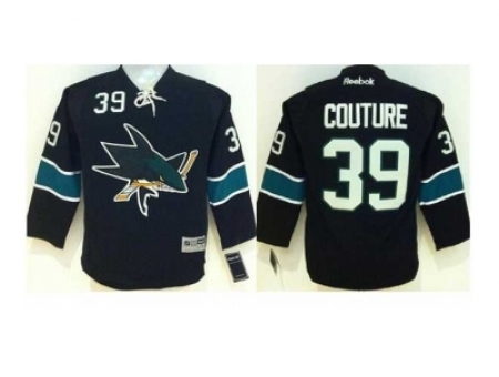 Youth NHL San Jose Sharks 39 Logan Couture black Jersey