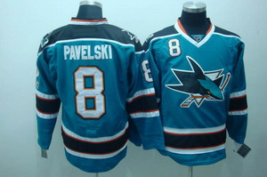 San Jose Sharks 8 Joe pavelski blue jerseys