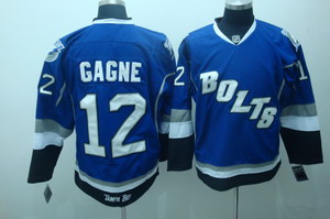 Tampa Bay Lightning 12 Gagne blue  jerseys bolts 2011