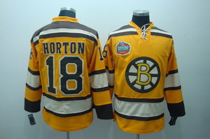 Boston Bruins 18 Horton 2011 Winter Classic Premier yellow jerseys