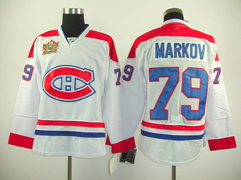 2011 Heritage Classic Montreal Canadiens 79 markoy white jerseys