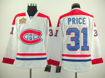 2011 Heritage Classic Montreal Canadiens 31 Price white New jerseys