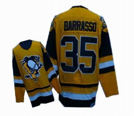 Pittsburgh Penguins 35 Borrasso Yellow Jerseys Throwback