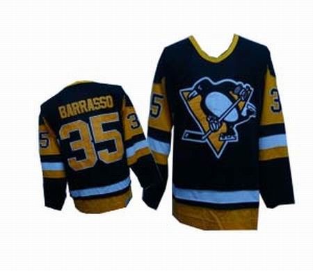 Pittsburgh Penguins 35 Borrasso Black Jerseys Throwback