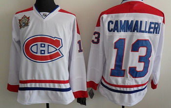 Montreal Canadiens 13 Cammalleri White Jerseys Classic