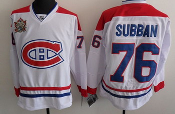 Montreal Canadiens 76 Subban White Jerseys Classic