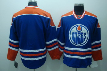 Edmonton Oilers Blank Blue Jerseys