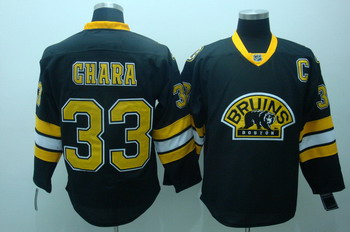 Boston Bruins 33 Chara Winter Black 3rd Jerseys