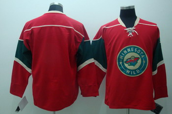 Minnesota Wild Blank Red Jerseys