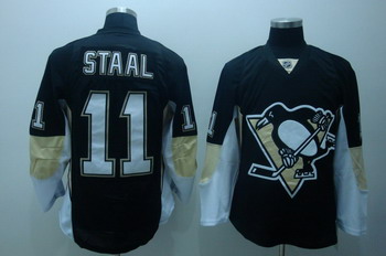 Pittsburgh Penguins 11 Staal Black Jerseys