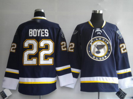 St. Louis Blues 22 BOYES Third Jersey