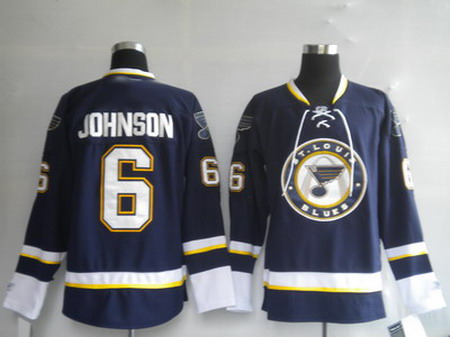 St. Louis Blues 6 JOHNSON Third Jersey