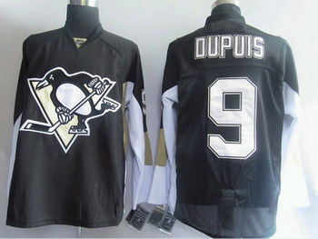 Pittsburgh Penguins 9 Dupuis black Jerseys