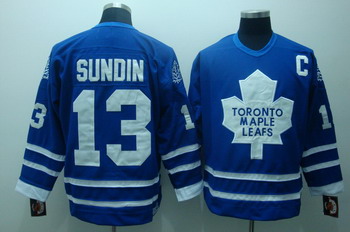 Toronto Maple Leafs 13 Sundin Blue Jerseys C patch