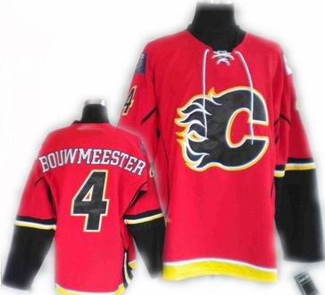 cheap Calgary Flames jerseys 4# BOUWMEESTER red