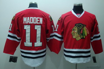 Chicago Blackhawks 11 John Madden Red Jerseys