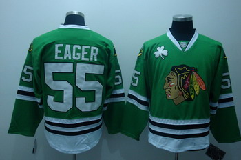 Chicago Blackhawks 55 Ben Eager Green Jerseys