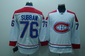 Montreal Canadiens 76 PK Subban White Jerseys CH