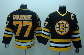 Boston Bruins 77 BOURQUE black CCM jerseys