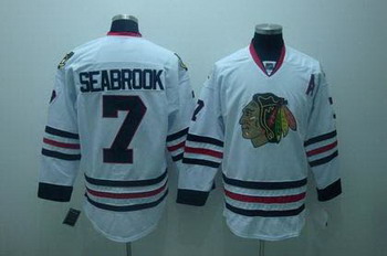 Chicago Blackhawks 7 Brent Seabrook white Jerseys