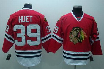 Chicago Blackhawks 39 HUET jersey red