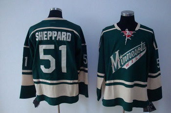 Minnesota Wild 51 sheppard green Jerseys