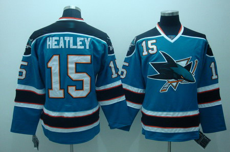 San Jose Sharks 15 heatley blue Jerseys