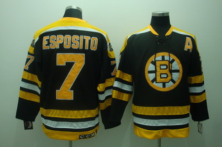 Chicago Blackhawks 7 phil esposito black Jerseys CCM